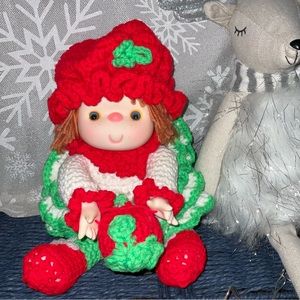 BOGO ‘Sweet ‘Strawberry Jam’ Crocheted Yarn Doll